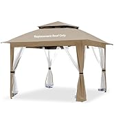 飛露喜 【 ponpao 21様用】 Outsunny Adjustable Height Pop Up Canopy, Beige | Aosom.com